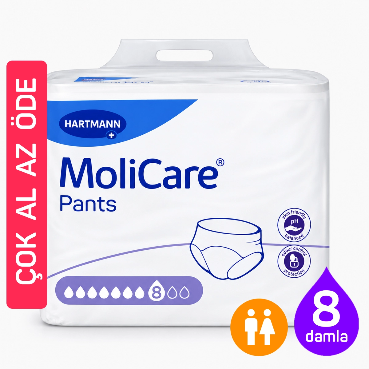 MoliCare Pants 8 Damla külot bez ekonomik paket